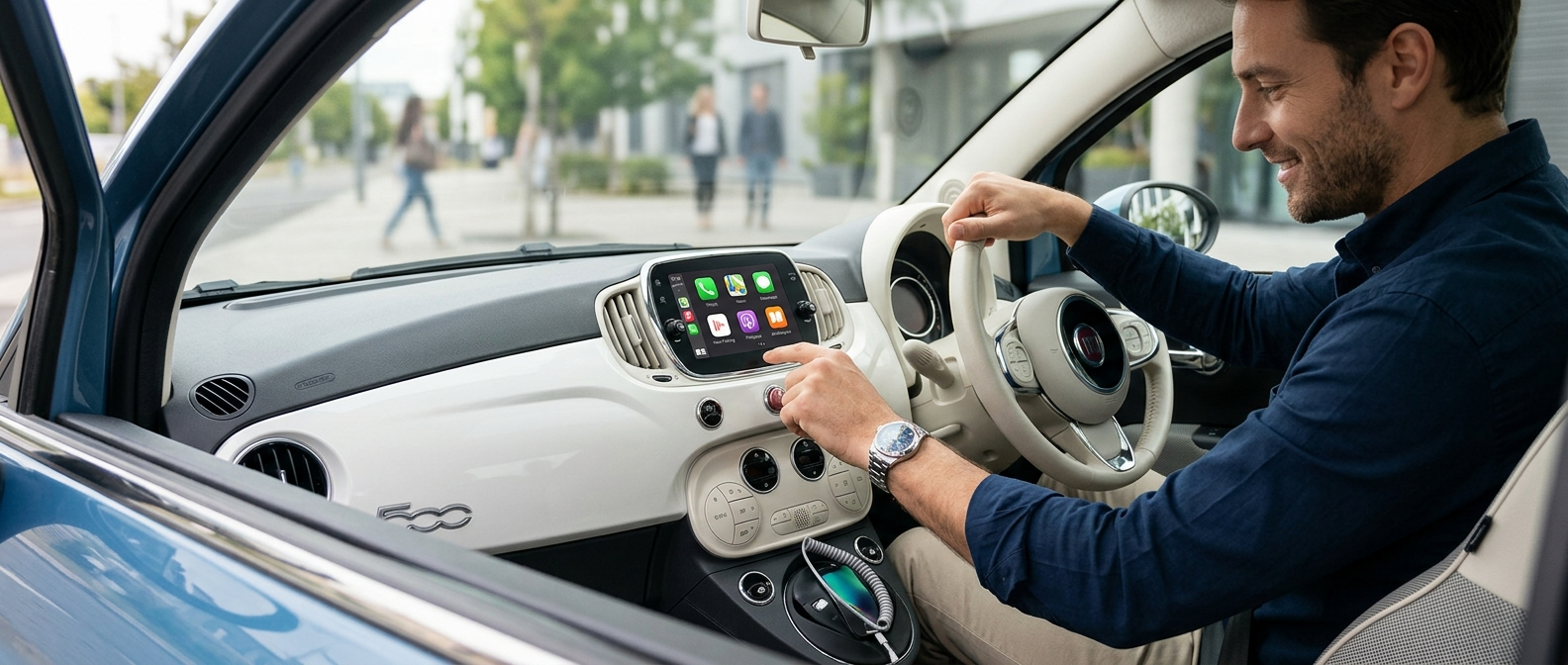 Installation CarPlay Fiat 500 : le guide pour toutes les années