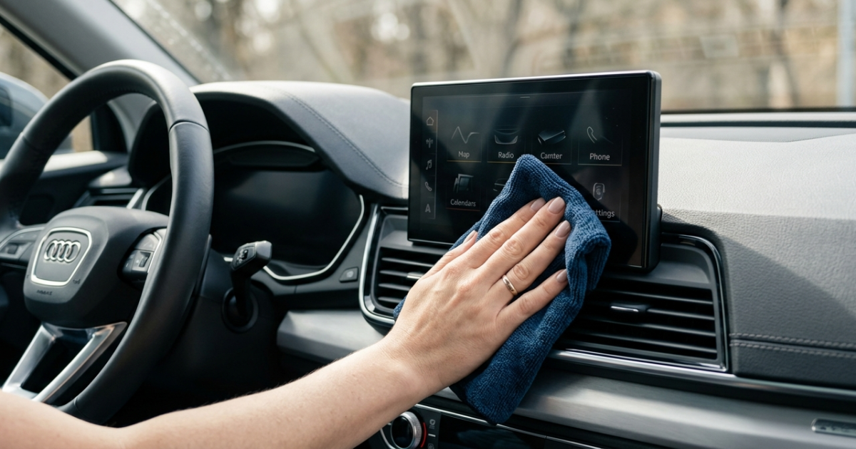 Comment nettoyer un écran de voiture sans l’abîmer : le guide étape par étape