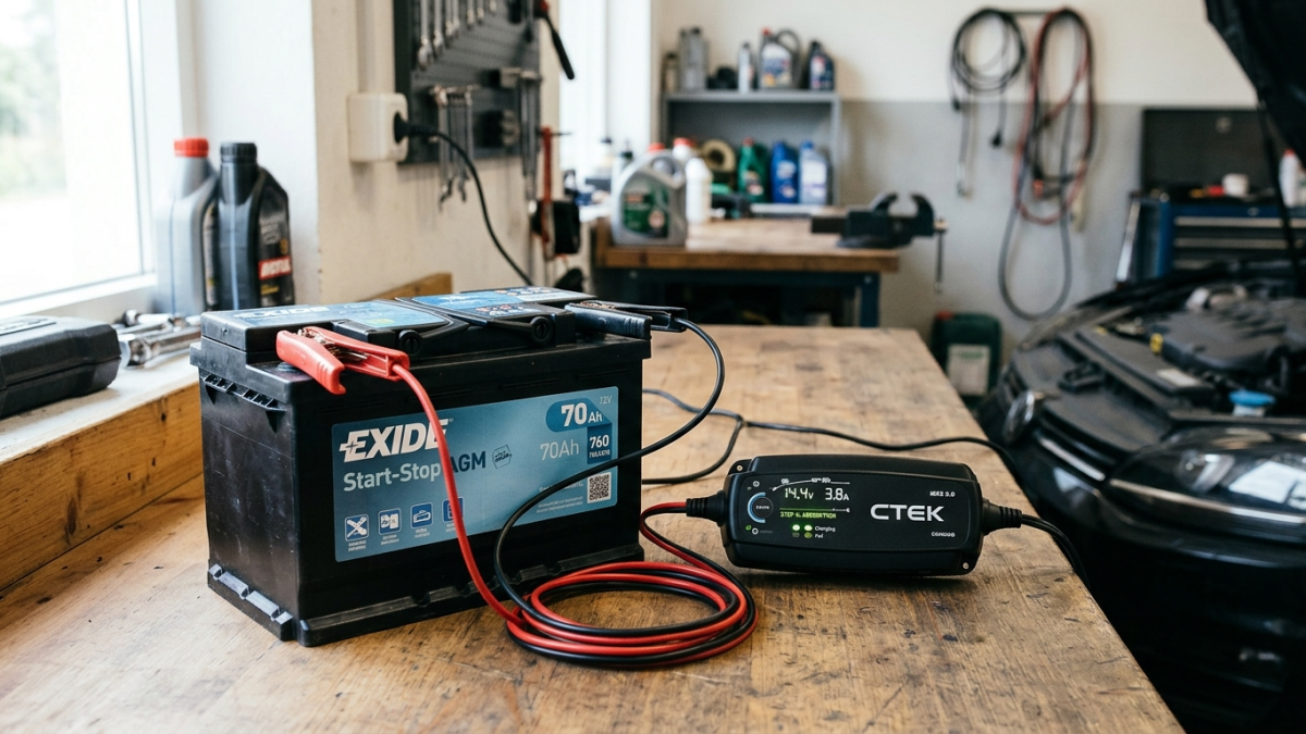 recharger une batterie AGM avec un chargeur intelligent