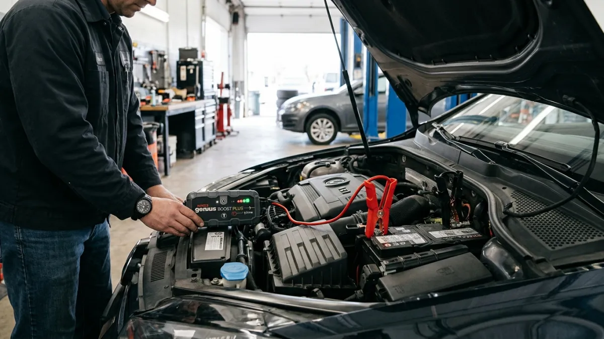Utiliser un booster de démarrage sur une batterie à plat