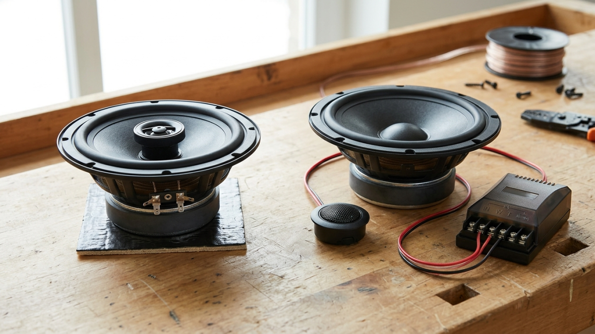 diffèrence entre haut-parleur coaxial et kit éclaté voiture